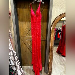 NEW Red Ashley Lauren Prom Dress Size 4
